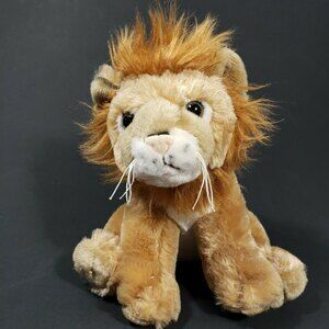 Lion Toy Plush Adventure Planet Animal Plushie Stuffed 9 inch Sitting Cat Kitten